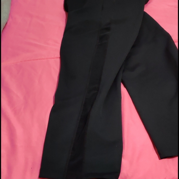 ASICS CAPRI LEGGINGS BLACK MESH SIZE LARGE - Picture 8 of 9